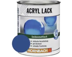 HORNBACH Buntlack Acryllack seidenmatt enzianblau 375 ml