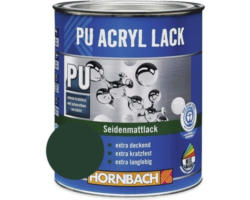 HORNBACH Buntlack PU Acryllack seidenmatt RAL 6005 moosgrün 125 ml