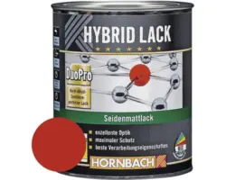 HORNBACH Buntlack Hybridlack Möbellack seidenmatt RAL 3000 feuerrot 750 ml