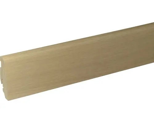 Sockelleiste furniert SU60L Eiche kaschmir 19x58x2400 mm