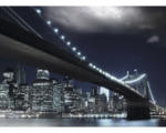 Hornbach Fototapete selbstklebend Papier 53004 Brooklyn Bridge at Night 8-tlg. 198 x 272 cm