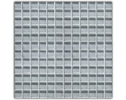 Glasmosaik 30,0x30,0 cm grau uni