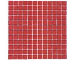 Glasmosaik 30,0x30,0 cm rot