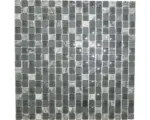 Hornbach Glasmosaik mit Naturstein Thaiti 30,0x30,0 cm grau