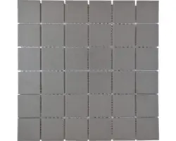 Keramikmosaik 30,6x30,6 cm grau