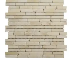 Natursteinmosaik Marmor 30,0x30,0 cm beige