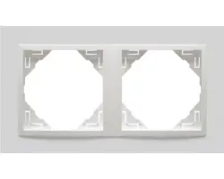Rahmen 2-fach Logus Color-weiß