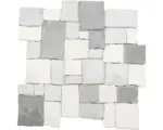 Hornbach Natursteinmosaik Marmor Murcino 30,0x30,0 cm beige grau schwarz matt