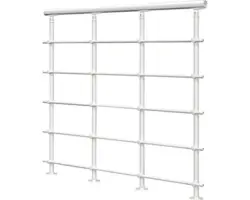 Pertura Brüstungsgeländer Koralia weiß Startpaket 1 m