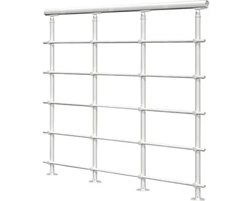 Pertura Brüstungsgeländer Koralia weiß Erweiterungspaket 1 m