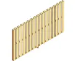 Hornbach Seitenwand SKAN HOLZ 305 x 160 cm, Douglasie, natur