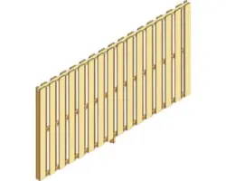 Seitenwand SKAN HOLZ 305 x 160 cm, Douglasie, natur