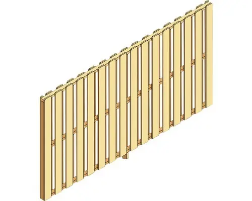 Seitenwand SKAN HOLZ 305 x 160 cm, Douglasie, natur