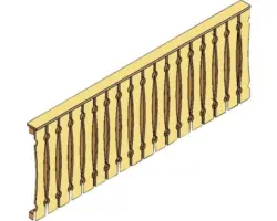 Seitenwand SKAN HOLZ 255 x 96 cm, weiß