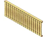 Hornbach Brüstung SKAN HOLZ 270 x 96 cm, natur