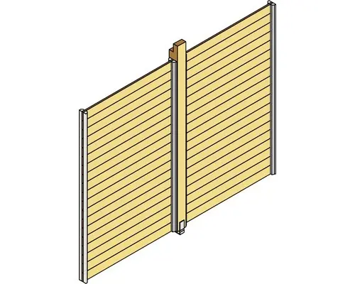 Wand SKAN HOLZ Toulouse, 270 x 207 cm, natur