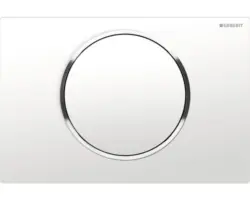 Betätigungsplatte Geberit Sigma 10 1-Mengentechnik weiß/chrom