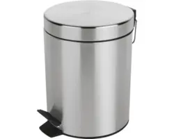 Treteimer Spirella Sydney Ø 17 cm silber 3 Liter