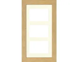 Bilderrahmen Holz BASIC eiche 20x40 cm 3 Fotos 10x15 cm