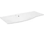 Hornbach Möbelwaschtisch Fackelmann Lugano links geschwungen 115x46 cm weiß