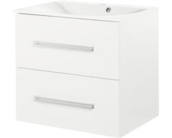Waschbeckenunterschrank Fackelmann Como 57,5x59,5x49 cm ohne Waschbecken weiß glänzend