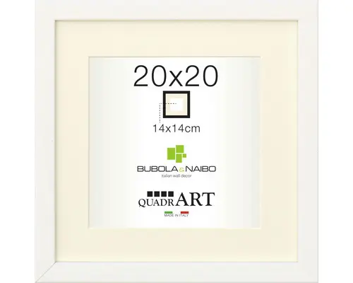 Bilderrahmen Holz Brooke weiß 20x20 cm