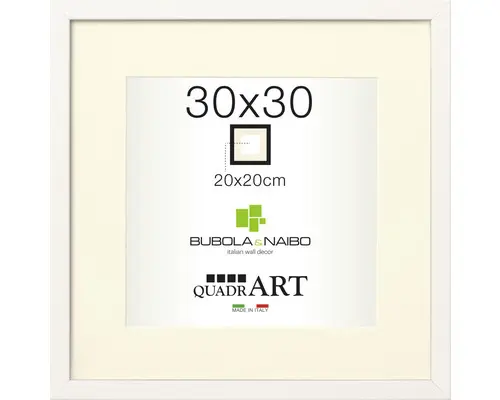 Bilderrahmen Holz Brooke weiß 30x30 cm