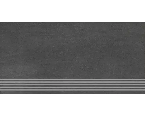 Feinsteinzeug Treppenstufe Sokio 30,0x60,0 cm anthrazit matt
