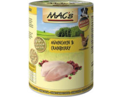 Hundefutter nass MAC's Geflügel und Reis 400 g