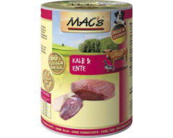 Hundefutter nass MAC's Kalb, Ente und Kartoffeln 400 g