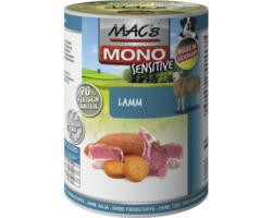 Hundefutter nass MAC's Sensitive Lamm (100%) und Hirse 400 g