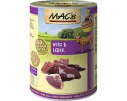 Katzenfutter nass MAC's Herz, Leber und Reis 400 g