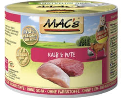 Katzenfutter nass MAC's Kalb und Pute 200 g