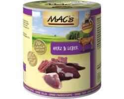 Katzenfutter nass MAC's Herz, Leber und Reis 800 g