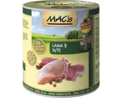 Katzenfutter nass MAC's Lamm und Reis 800 g