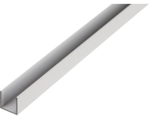 U-Profil Aluminium silber 15 x 20 x 1,5 mm 1,5 mm , 1 m