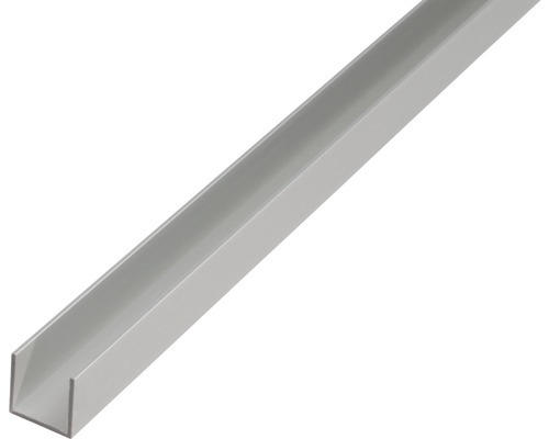 U-Profil Aluminium silber 8,6 x 12 x 1,3 mm 1,3 mm , 1 m