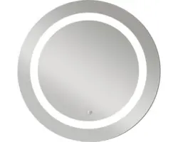 LED-Lichtspiegel DSK Silver Sun mit Alurahmen rund Ø 59 cm