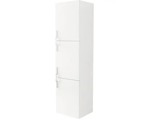 Hochschrank Baden Haus Sting mit 3 Türen 170x45x38 cm weiß