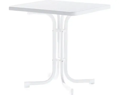 Balkontisch Sieger Mecalit 70x70x72 cm weiß