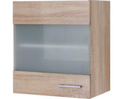 Glashängeschrank Flex Well Samoa Eiche 50x55x32 cm mit Drehtür