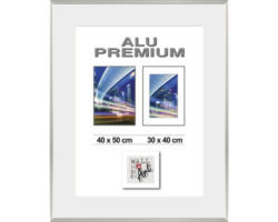 Bilderrahmen Aluminium Duo silber 40x50 cm