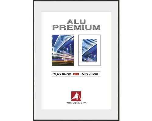 Bilderrahmen Aluminium Duo schwarz 59,4x84 cm (DIN A 1)