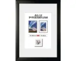 Hornbach Bilderrahmen Aluminium Quattro schwarz 21x29,7 cm (DIN A 4)
