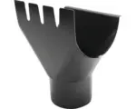 Hornbach PRECIT Rinnenstutzen grau RAL 7024 125/87 mm