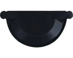 PRECIT Rinnenendstück grau RAL 7024 NW 125 mm