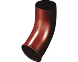 PRECIT Fallrohrauslauf Stahl rund Schokoladenbraun RAL 8017 NW 87 mm