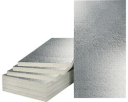 BACHL Mehrzweckdämmplatte PUR/PIR beidseitig Aluminium kaschiert, stumpf 1250 x 625 x 100 mm