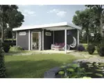 Hornbach Lounge Haus weka Davos mit Fußboden und Lounge 541 x 238 cm anthrazit
