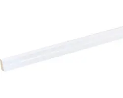 Sockelleiste SF284 Buche weiß lackiert 7x23 mm L:2400 mm
